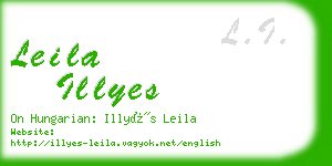 leila illyes business card